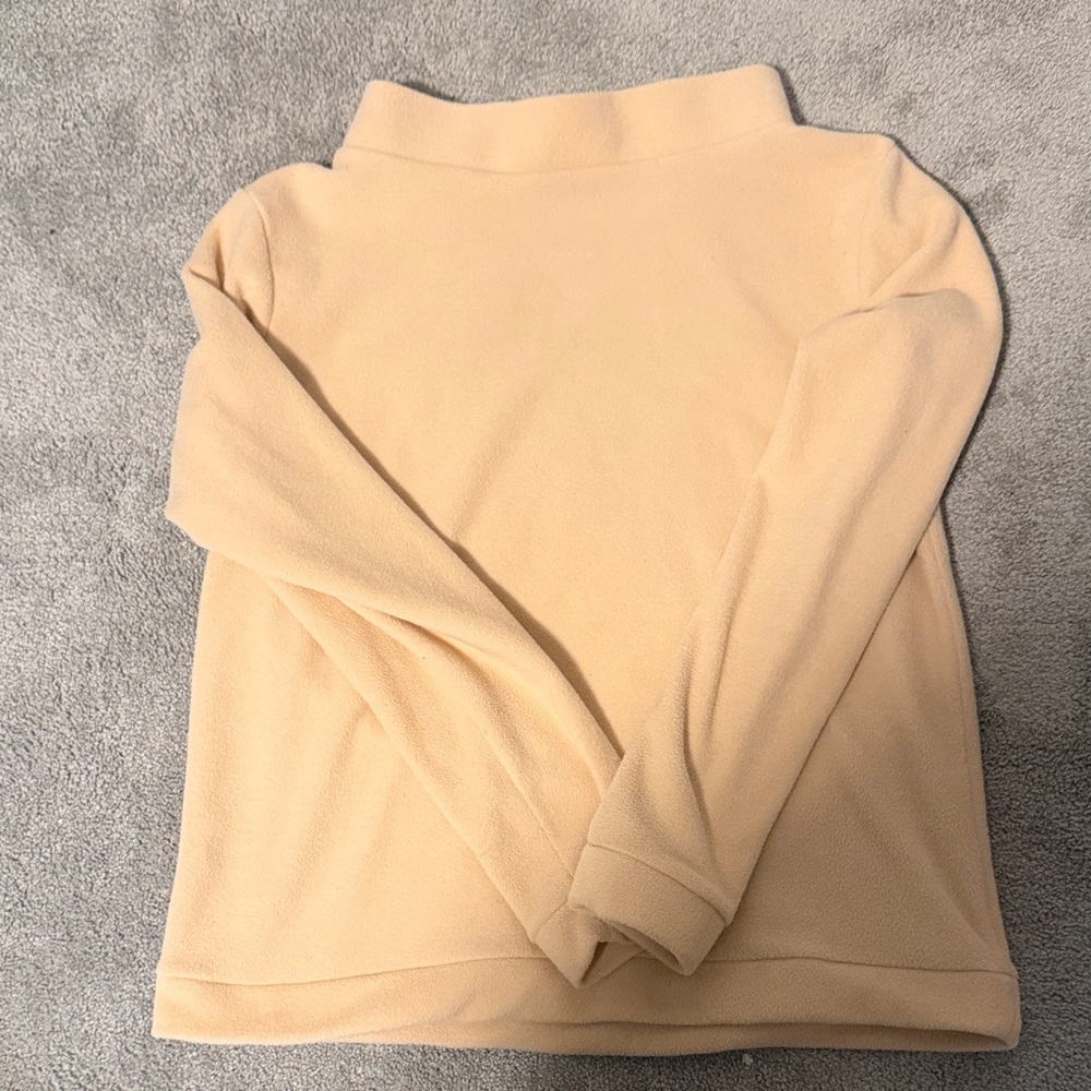 EUC Dudley Stephens Natural Colored Turtleneck Sweater Size L in Vello Fleece